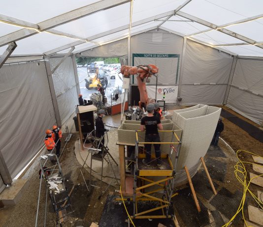 En Normandie, Immobilière Basse Seine innove avec un espace d’accueil construit en 3D, en neuf jours seulement