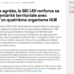 Désormais agréée, la SAC L4H renforce sa complémentarité territoriale avec l’arrivée d’un quatrième organisme HLM