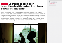 Le groupe de promotion immobilière Réalités revient à un niveau d’activité « acceptable »