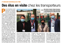Des élus en visite chez les transporteurs